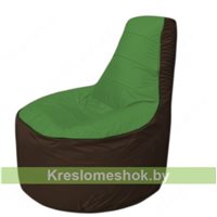 Кресло мешок Трон Т1.1-0819(зеленый-коричневый)