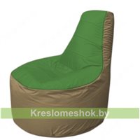 Кресло мешок Трон Т1.1-0821(зеленый-тем.бежевый)