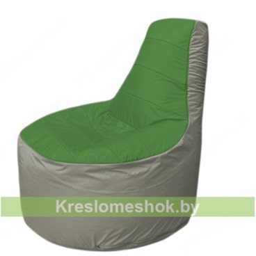 Кресло мешок Трон Т1.1-0822(зеленый-серый)