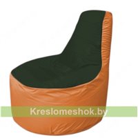 Кресло мешок Трон Т1.1-0905(тем.зелёный-оранжевый)