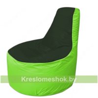 Кресло мешок Трон Т1.1-0907(тем.зелёный-салатовый)
