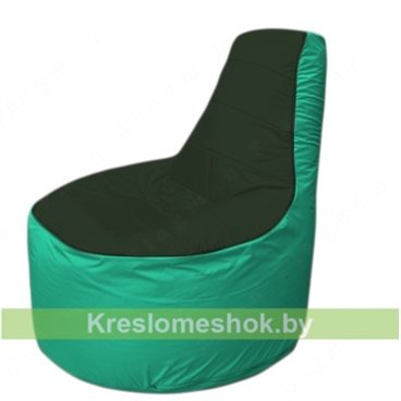 Кресло мешок Трон Т1.1-0912(тем.зелёный-бирюзовый)