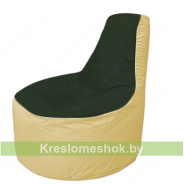 Кресло мешок Трон Т1.1-0920(тем.зелёный-бежевый)