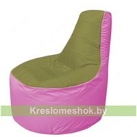 Кресло мешок Трон Т1.1-1003(оливковый-розовый)