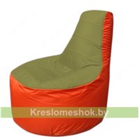 Кресло мешок Трон Т1.1-1005(оливковый-оранжевый)