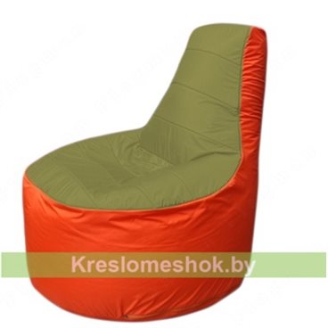 Кресло мешок Трон Т1.1-1005(оливковый-оранжевый)