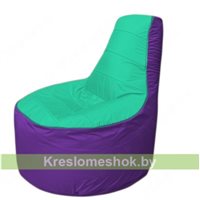 Кресло мешок Трон Т1.1-1218(бирюзовый-фиолетовый)