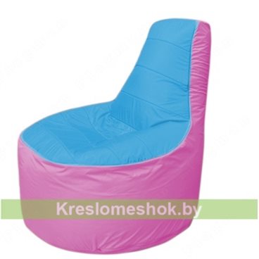 Кресло мешок Трон Т1.1-1303(голубой-розовый)
