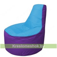 Кресло мешок Трон Т1.1-1318(голубой-фиолетовый)
