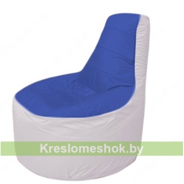 Кресло мешок Трон Т1.1-1425(синий-белый)