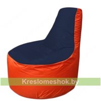 Кресло мешок Трон Т1.1-1605(тем.синий-оранжевый)