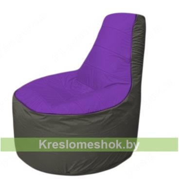 Кресло мешок Трон Т1.1-1822(фиолетовый-серый)