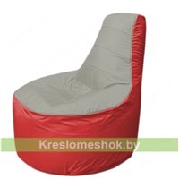 Кресло мешок Трон Т1.1-2202(серый-красный)