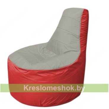 Кресло мешок Трон Т1.1-2202(серый-красный)