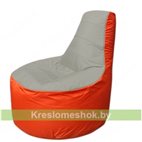 Кресло мешок Трон Т1.1-2205(серый-оранжевый)