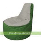Кресло мешок Трон Т1.1-2208(серый-зеленый)