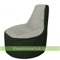 Кресло мешок Трон Т1.1-2209(серый-тем.зеленый)