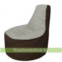 Кресло мешок Трон Т1.1-2219(серый-коричневый)