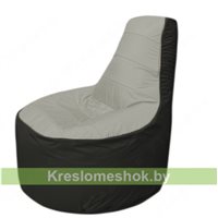 Кресло мешок Трон Т1.1-2224(серый-черный)