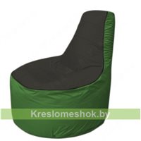 Кресло мешок Трон Т1.1-2408(черный-зеленый)