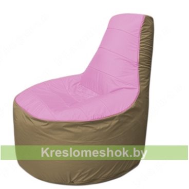 Кресло мешок Трон Т1.1-0321(розовый-тем.бежевый)