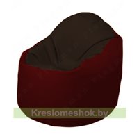 Кресло-мешок Браво Б1.3-F01F08 (темно-коричневый, бордовый)