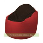 Кресло-мешок Браво Б1.3-F01F09 (темно-коричневый, красный)
