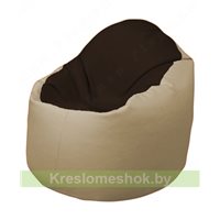 Кресло-мешок Браво Б1.3-F01F13 (темно-коричневый, бежевый)