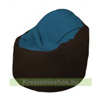 Кресло-мешок Браво Б1.3-F03F01 (синий, темно-коричневый)