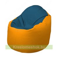 Кресло-мешок Браво Б1.3-F03F06 (синий - жёлтый)