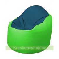 Кресло-мешок Браво Б1.3-F03F07 (синий - салатовый)