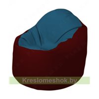 Кресло-мешок Браво Б1.3-F03F08 (синий - бордовый)