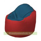 Кресло-мешок Браво Б1.3-F03F09 (синий - красный)