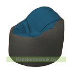 Кресло-мешок Браво Б1.3-F03F17 (синий, темно-серый)