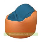 Кресло-мешок Браво Б1.3-F03F20 (синий - оранжевый)