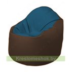 Кресло-мешок Браво Б1.3-F03F26 (синий - коричневый)