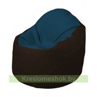 Кресло-мешок Браво Б1.3-F04F01 (темно-синий, темно-коричневый)
