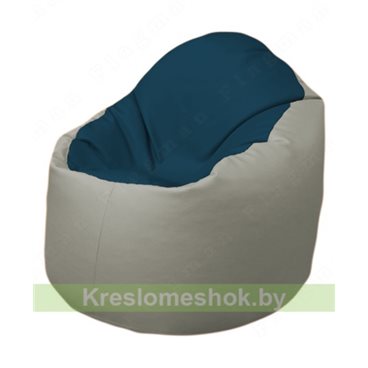 Кресло-мешок Браво Б1.3-F04F02 (темно-синий, светло-серый)