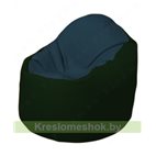 Кресло-мешок Браво Б1.3-F04F05 (темно-синий, темно-зелёный)