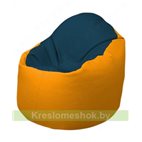 Кресло-мешок Браво Б1.3-F04F06 (темно-синий, жёлтый)