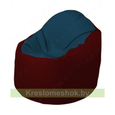 Кресло-мешок Браво Б1.3-F04F08 (темно-синий, бордовый)