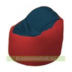 Кресло-мешок Браво Б1.3-F04F09 (темно-синий, красный)