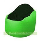 Кресло-мешок Браво Б1.3-F05F07 (темно-зеленый, салатовый)