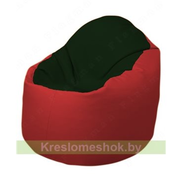 Кресло-мешок Браво Б1.3-F05F09 (темно-зеленый, красный)