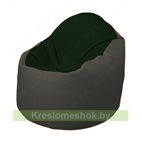 Кресло-мешок Браво Б1.3-F05F17 (темно-зеленый, тёмно-серый)
