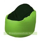Кресло-мешок Браво Б1.3-F05F19 (темно-зеленый, салатовый)
