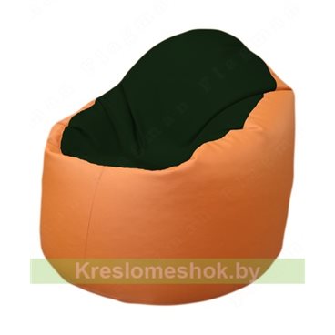 Кресло-мешок Браво Б1.3-F05F20 (темно-зеленый, оранжевый)