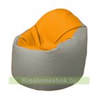 Кресло-мешок Браво Б1.3-F06F02 (желтый, светло-серый)