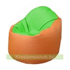 Кресло-мешок Браво Б1.3-F07F20 (салатовый - оранжевый)