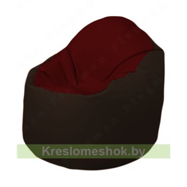 Кресло-мешок Браво Б1.3-F08F01 (бордовый, темно-коричневый)
